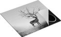 Chefcare Inductie Beschermer Hert met een Bomen Gewei - Zwart Wit - 57,6x51,6 cm - Inductie Mat