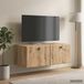 Maison Exclusive - Meuble TV mural, 78,5 x 41 x 30 cm, chêne artisanal