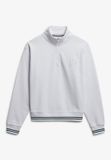Superdry Country Club Halfhoge Trui met Reliëflogo Dames Wit