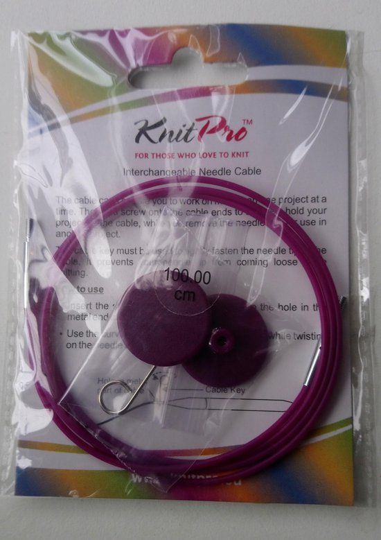 KnitPro KnitPro Kabel - 50 cm Metaal