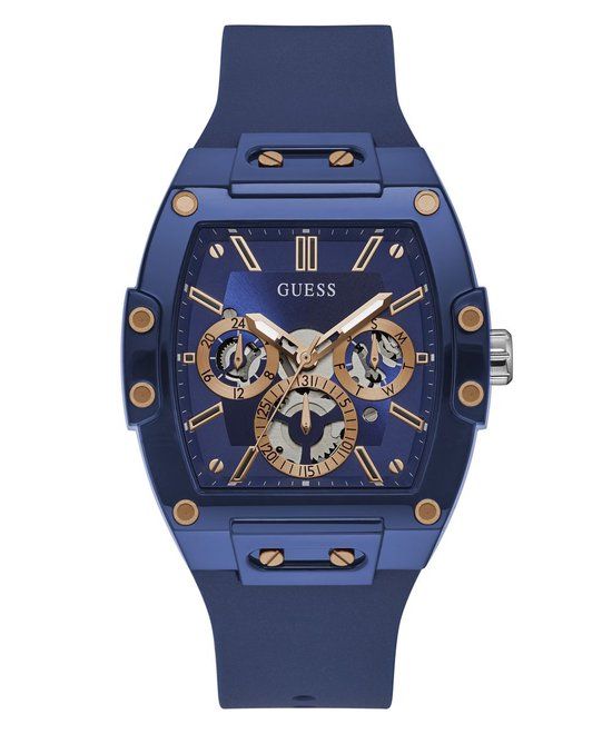 Guess Phoenix GW0203G7 Horloge - Siliconen - Blauw