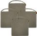 Hespéride Coussin de chaise Sofia - 4x - 40 x 40 x 4 cm - Sauge vert - Polyester - Hydrofuge