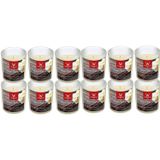 Panda Trend Candles 12x Bougies parfumées anti tabac/vanille dans un support en verre 25 heures de combustion