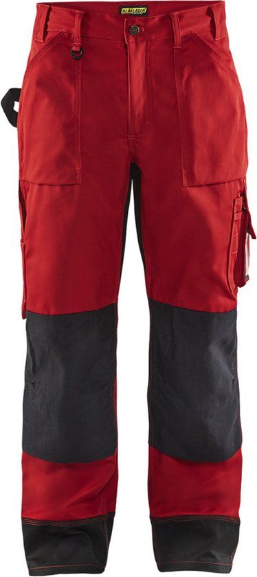 Blåkläder Werkbroek zonder spijkerzakken 1523-1860 - Rood/Zwart - C44