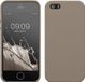 kwmobile hoesje geschikt voor Apple iPhone SE (1.Gen 2016) / iPhone 5 / iPhone 5S - Hoesje met siliconen coating - Smartphone case in taupe