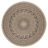 Ayyildiz Vloerkleed Comilla – Zwart – Laagpolig & Modern – Voor Binnen & Buiten – 200x200 cm rond