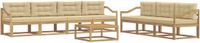 vidaXL - Bank loungeset - 7 zitplekken - Wit en Beige