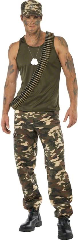 Smiffys Militaire heren Kostuums - Verkleedkleding - Large