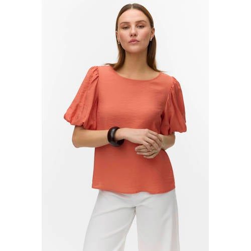 VERO MODA top koraalrood