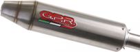 GPR Exhaust Systems Deeptone Atv Scrambler 500 01-12 Silencieux Slip On Homologué Argent Homologué