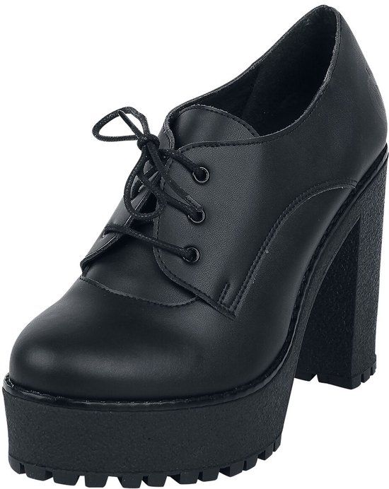Altercore Trixie Vegan Hoge hak zwart PVC