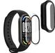kwmobile 2x hoes compatibel met Xiaomi Mi Band 10 / Smart Band 10 hoesje - Cover van kunststof en glas - Hoesje voor activity tracker - In transparant/zwart
