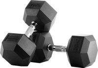 Bodytone Hex Dumbbells 20kg Zilver