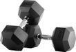 Bodytone Hex Dumbbells 20kg Zilver