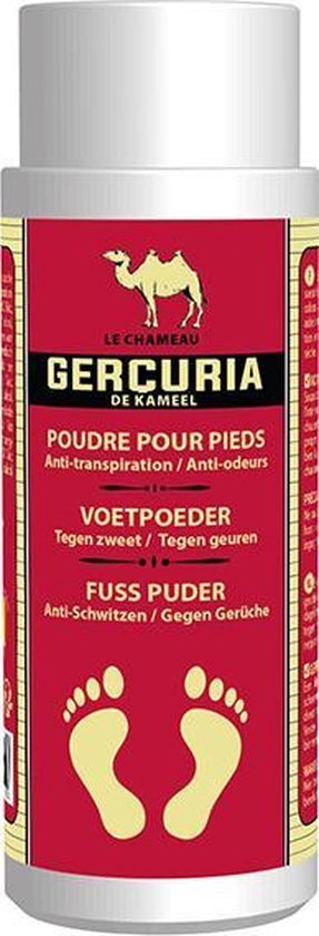 Fabel Gercuria Voetpoeder - Hand&Voetverzorging - voor onaangename geurtjes en zweetvoeten - 100 gr