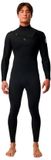 Rip Curl Dawn Patrol 3/2 Mm Combinaison Néoprène Manches Longues Fermeture Éclair Poitrine Noir L Homme