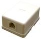 DATACOM prise téléphonique UTP CAT3, 1xRJ11, pour montage mural, blanc
