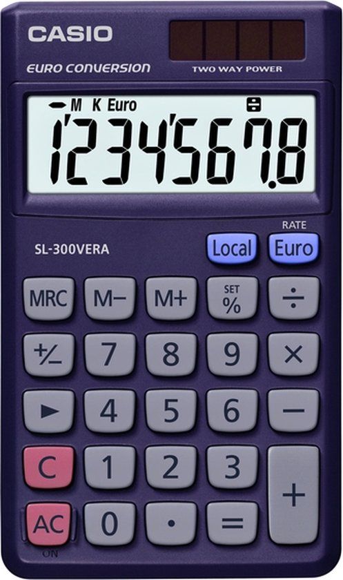 Casio SL-300VER Blue Calculator