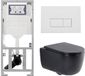 Geberit QeramiQ Dely Swirl Toiletset - Mat Zwart