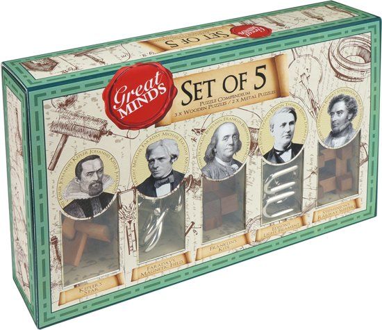 Professor Puzzle Great Minds Set of 5 Puzzles