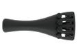 Wittner 918151 staartstuk viool Ultra 1/8 - hightech kunststof - 4 fijnstemmers - ultralicht - met nylon-inhaaksnaar - zwart