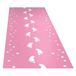 Folat Babyshower/kraamfeest loper - 2x - rose - papier - 2,5 mètre - naissance garçon