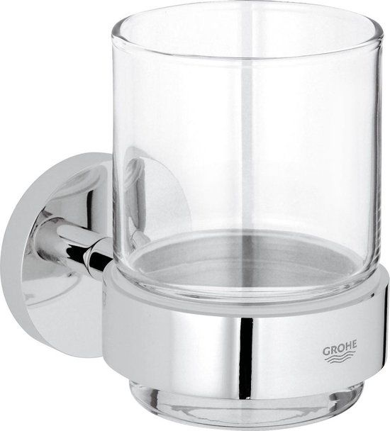 GROHE Essentials Glashouder - Chroom - incl. glas