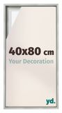 yd Cadre photo 40x80 cm Argent Mat - Cadre pour toile - MDF Lyon