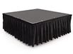 Gear4music 40 cm x 200 cm Podium Valance Zwart