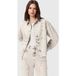 AllSaints Hettie Xtal Shacket Gris Neige Taille : M