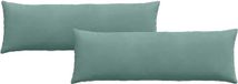 vidaXL - Zitkussens - 2 stuks - Zeegroen - 120 x 40 cm - Corduroy stof