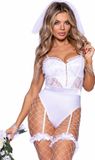 Leg Avenue Blushing Bride Kostuum Dames, XS (Wit)