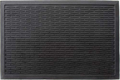 ID Mat 4060 deurmat met noppen, rubber, zwart, 60 x 40 x 0,6 cm
