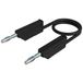 Hirschmann Test & Measurement CO MLN 25/1 Câble de connexion Fiche banane 4 mm Fiche banane 4 mm 25.00 cm Noir 1 pièce(s)