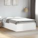 vidaXL Bedframe - Massief Hout - Wit - 120x200 cm - Met LED