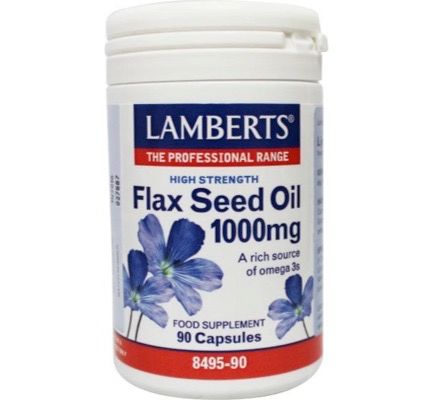 Lamberts Lijnzaadolie (flaxseed oil) 1000 mg (90VC)