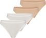 sloggi Dames tanga 4 pack GO Sense Crème / beige