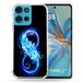 Cokitec Versterkte hoes voor Motorola G75 5G Oneindige Veer Textuur Blauw