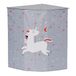 LOVE IT STORE IT Wasmand Kind met Deksel - Extra Stevige Wasmand Grijs Eenhoorn - Wasverzamelaar Kinderkamer 35x35x50 cm