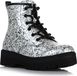 Skechers Mädchen Boots GRAVLEN HI DOODLE DOWN Silber Synthetik Größe: 361/2
