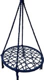 Nestschommel - 80 cm - Blauw - Tot 150 kg - Metaal/Textiel