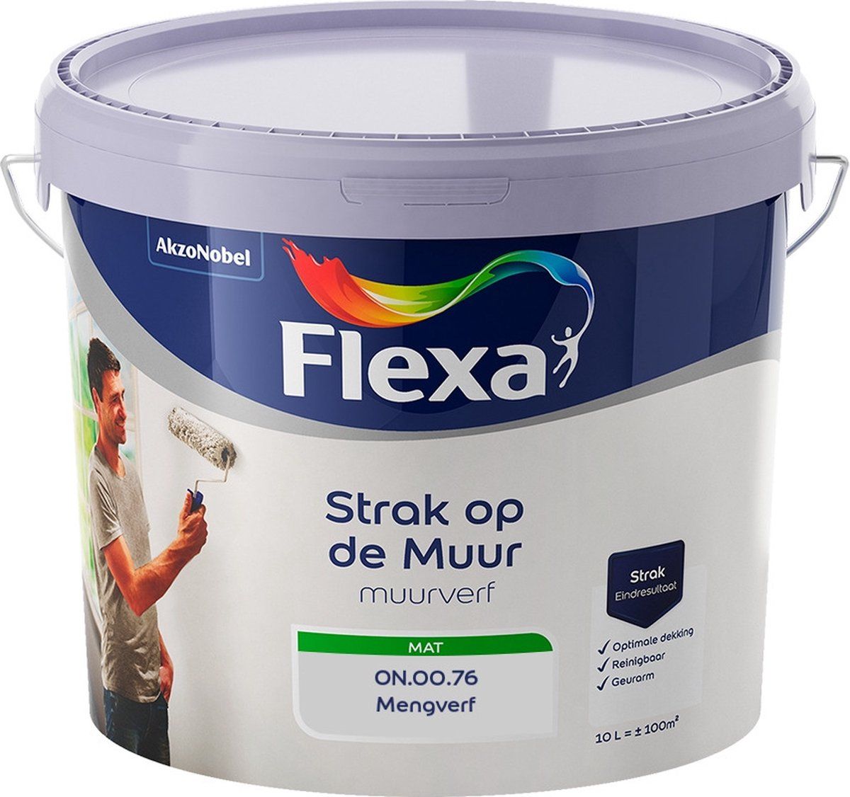 FLEXA Strak op de Muur Muurverf - Mat - Mengkleur - ON.00.76 - 10 liter
