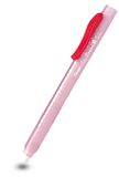 Pentel ZE11T-B Clic Eraser 2 Gumstift, navulbaar met ZER-2, behuizing semi-transparant rood, 1 stuk