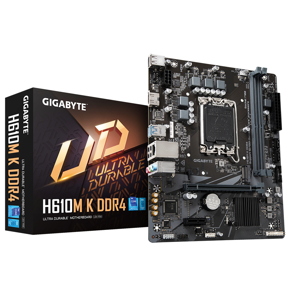 GIGABYTE H610M K DDR4 | Intel H610 | LGA 1700 | Micro ATX