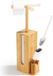Unyqoos® porte-rouleau de papier toilette sur pied avec brosse WC