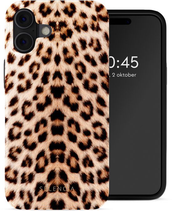 Selencia Hoesje - Geschikt voor Apple iPhone 16 - Backcover geschikt voor MagSafe - Wild Leo