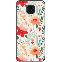 Xiaomi Redmi Note Flower wall Verstevigd hoesje met sublimatie bedrukking