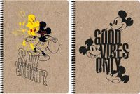 Carnet A4/80 pages, carreaux, Mickey Mouse, papier kraft