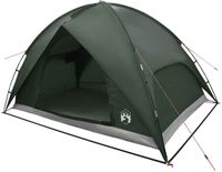 vidaXL Campingtent met waterdichte regenfly, 4-persoons, Leger Groen