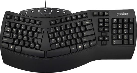 Perixx Periboard 512 Ergonomisch toetsenbord - QWERTY/US - Bedraad